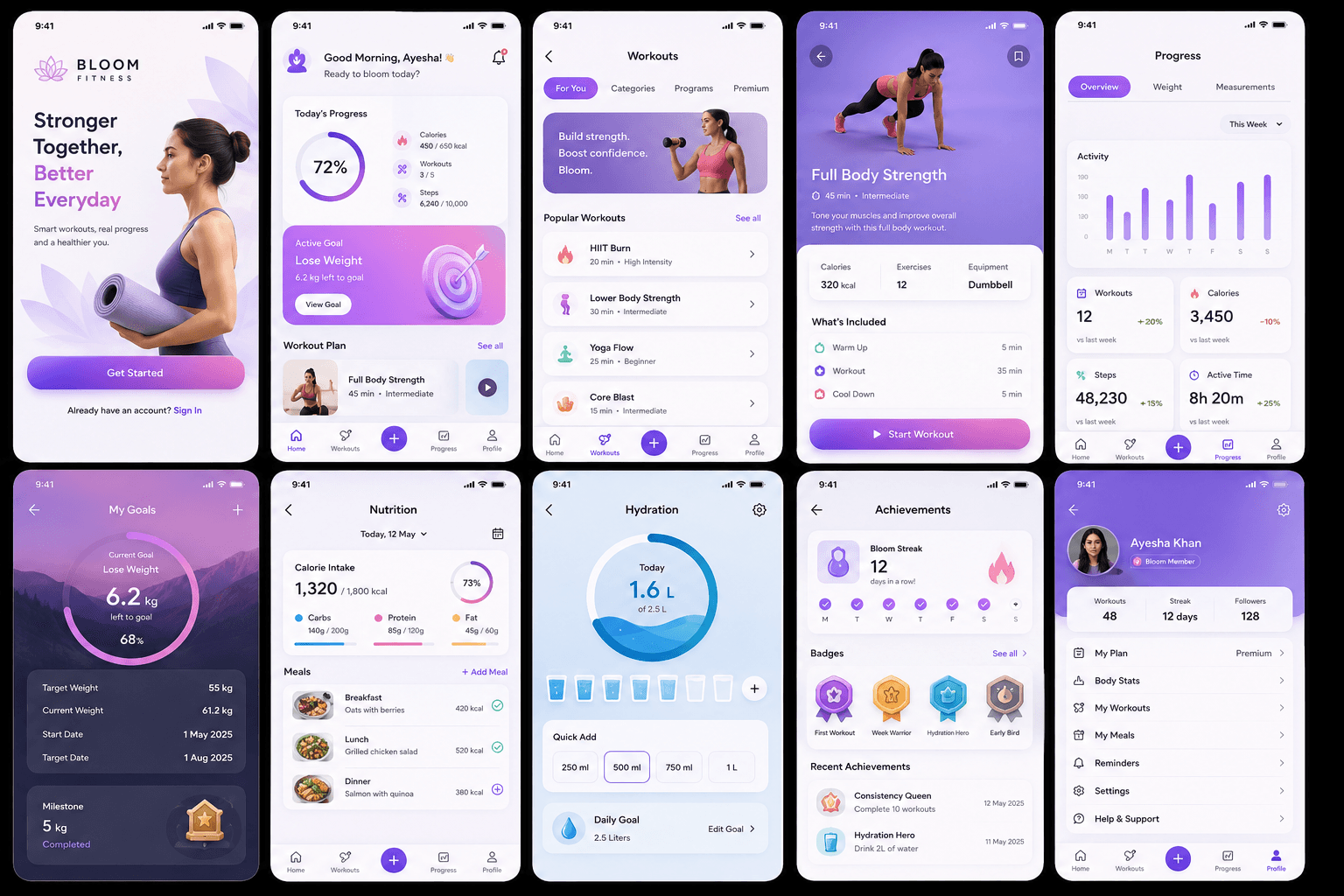 Bloom Fitness App