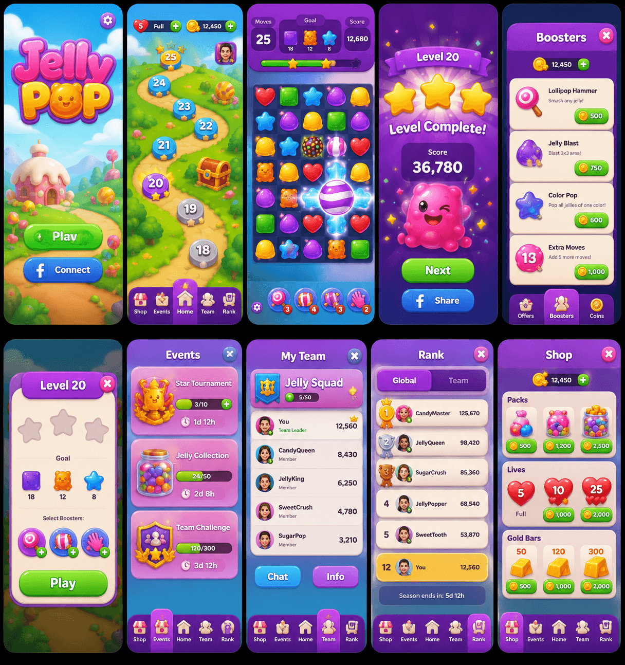 Jelly Pop — Match 3 Game