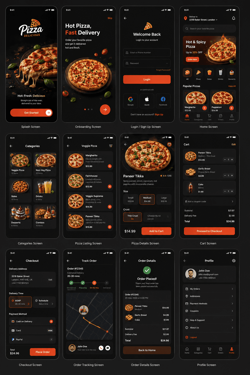 Pizza Shop App